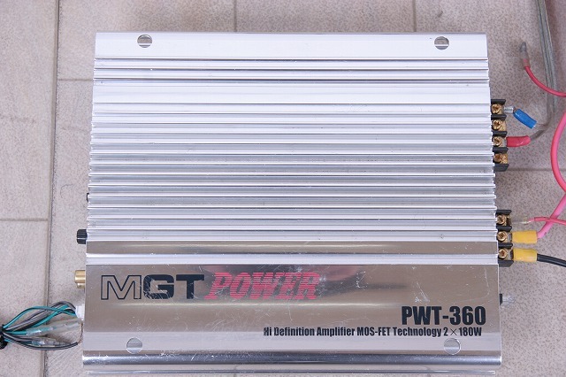 MGT-POWER 2CHアンプ 180W PWT-360 - カーオーディオ